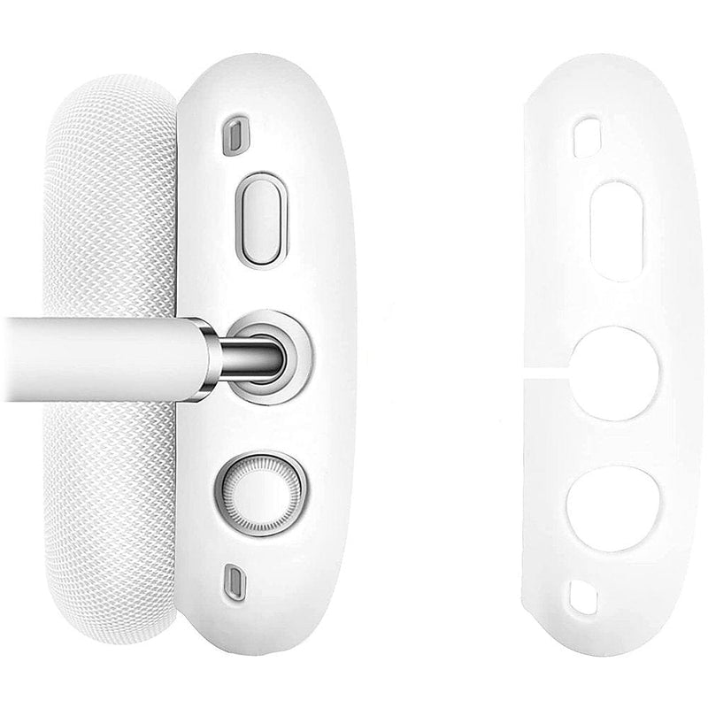 Silicone Combo Kit Case for Apple AirPods Max Headphones - White