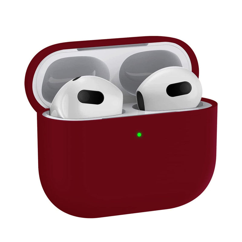 SaharaCase - Liquid Silicone Case - for Apple AirPods 3 - Burgundy
