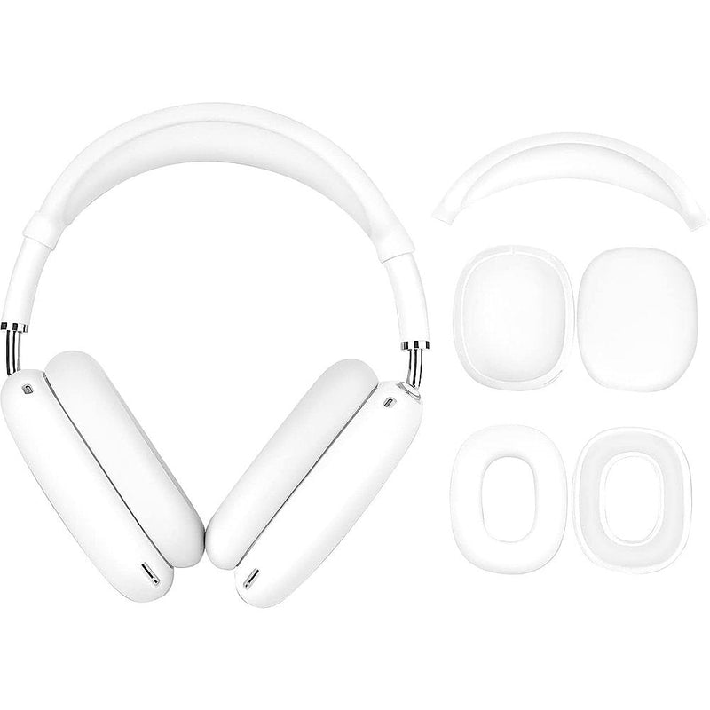 Silicone Combo Kit Case for Apple AirPods Max Headphones - White
