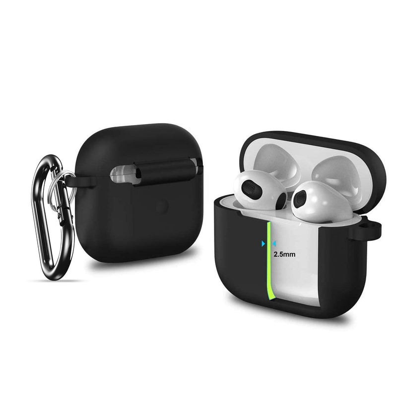 SaharaCase - Liquid Silicone Case - for Apple AirPods 3 - Black