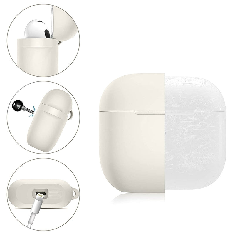 SaharaCase - Liquid Silicone Case - for Apple AirPods 3 - Glow White