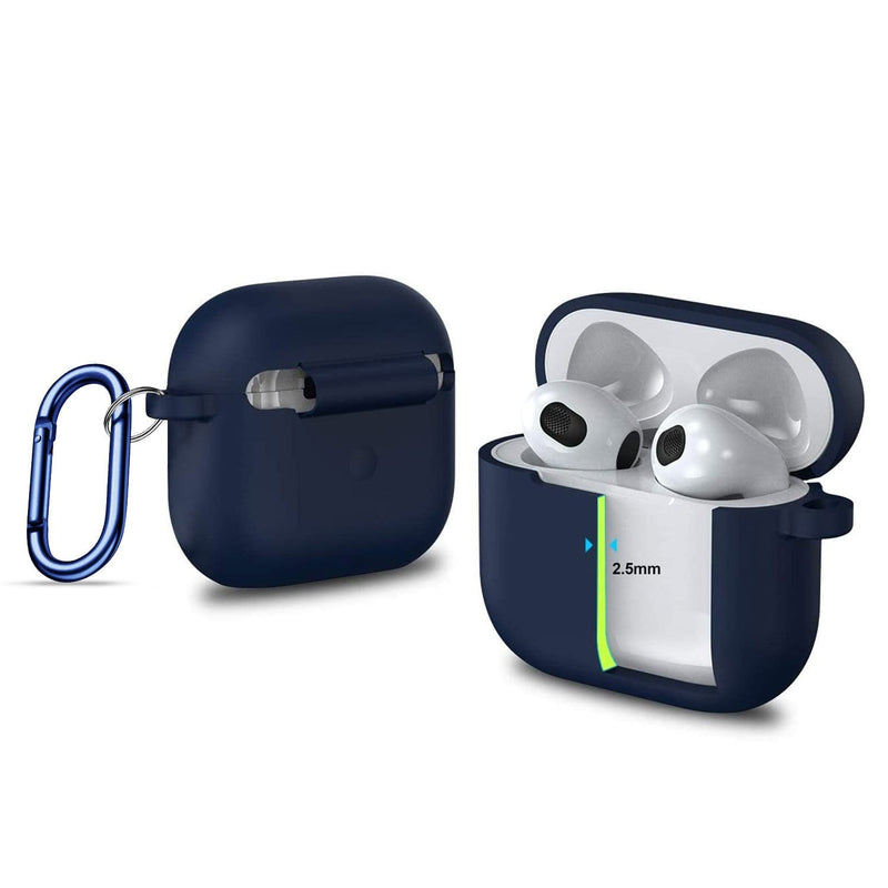 SaharaCase - Liquid Silicone Case - for Apple AirPods 3 - Dark Blue