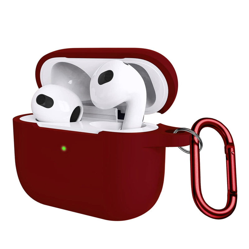 SaharaCase - Liquid Silicone Case - for Apple AirPods 3 - Burgundy