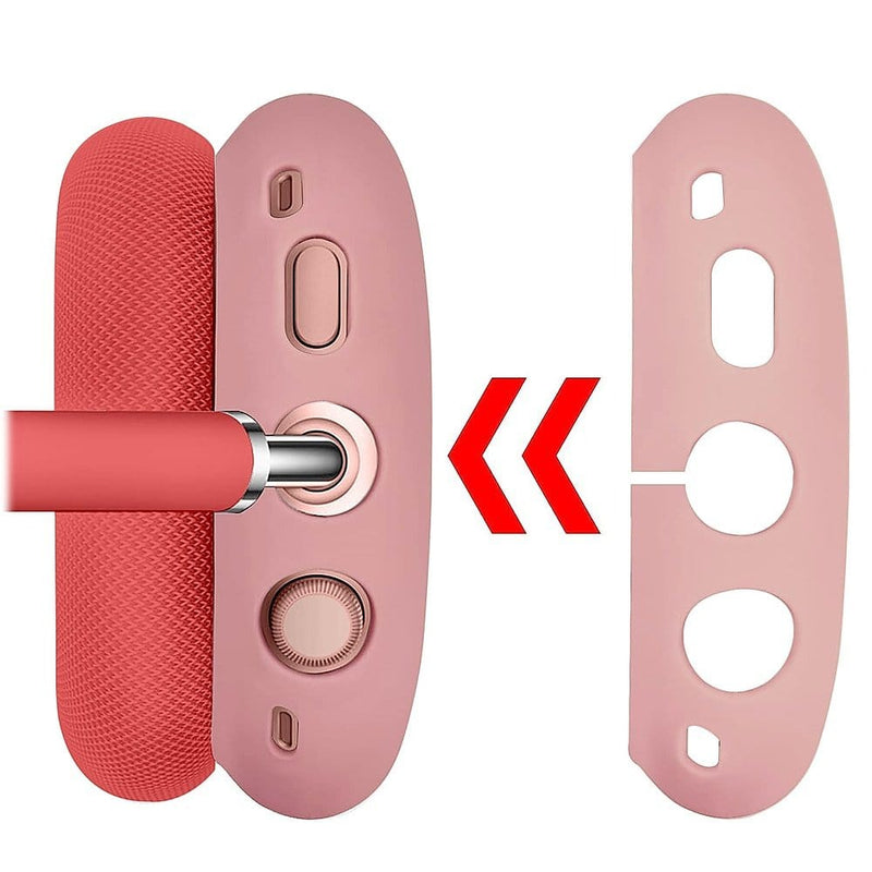 Silicone Combo Kit Case for Apple AirPods Max Headphones - Pink