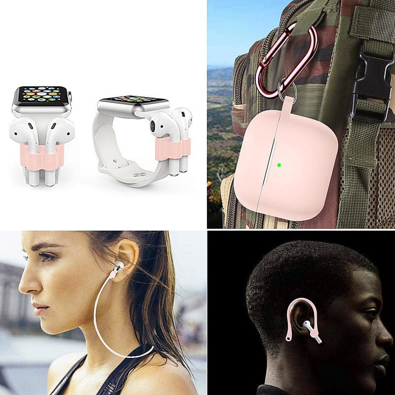 SaharaCase - Silicone Accessories Kit for Apple AirPods 3 (3rd Generation) - Pink