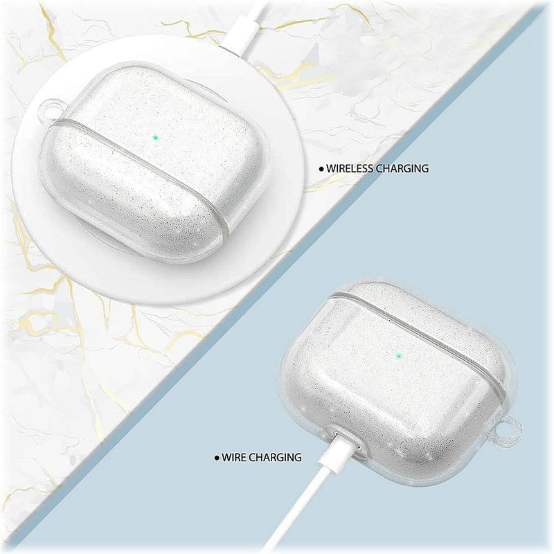 SaharaCase - Sparkle Case for Apple AirPods (3rd generation) - Clear