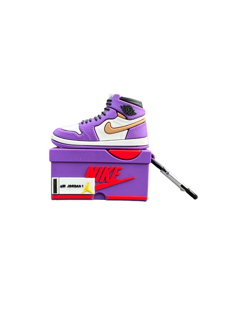 Air Jordan 1 High Sneaker Airpods Case Purple