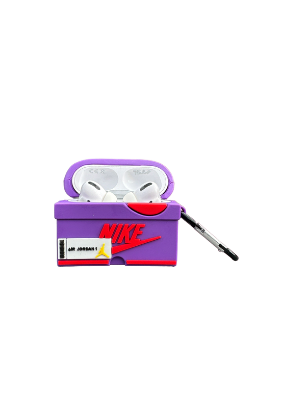 Air Jordan 1 High Sneaker Airpods Case Purple