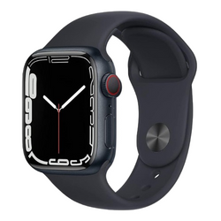 Apple Watch Series 7 (45mm, Midnight Aluminium with Midnight Sports Band, GPS + Cell) - Pre Owned / 3 Month Warranty