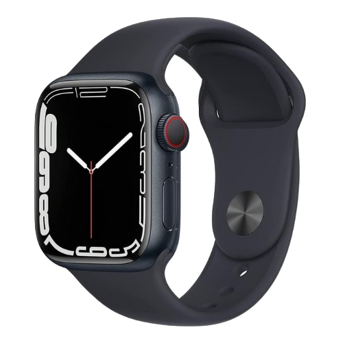 Apple Watch Series 7 (45mm, Midnight Aluminium with Midnight Sports Band, GPS + Cell) - Pre Owned / 3 Month Warranty