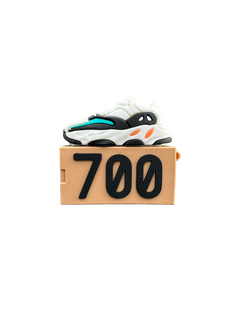 White Yeezy 700 Airpods Case