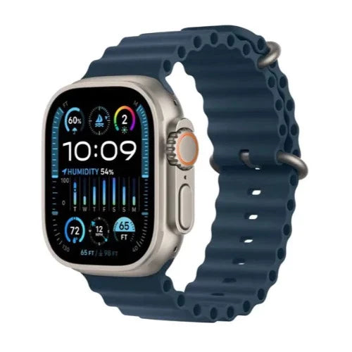 Apple Watch Ultra 2 (49mm, Titanium Case with Blue Ocean Band, GPS + Cell) - Demo / Apple Limited Warranty