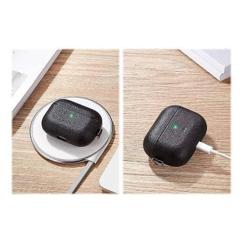 Leather Case for Apple AirPods Pro (1st Generation) - Black