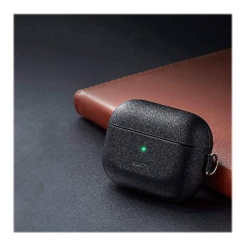 Leather Case for Apple AirPods Pro (1st Generation) - Black