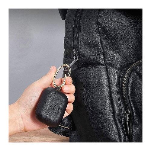 Leather Case for Apple AirPods Pro (1st Generation) - Black