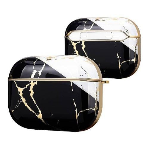 Luxury Marble Case for Apple AirPods Pro (1st Generation) - Black
