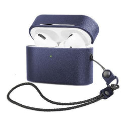 Retro Leather Case for Apple AirPods Pro (1st Generation) - Blue