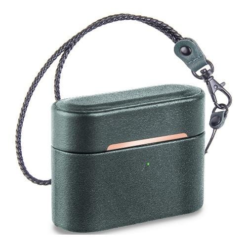 Retro Leather Case for Apple AirPods Pro (1st Generation) - Royal Green