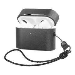 Retro Leather Case for Apple AirPods Pro (1st Generation) - Black