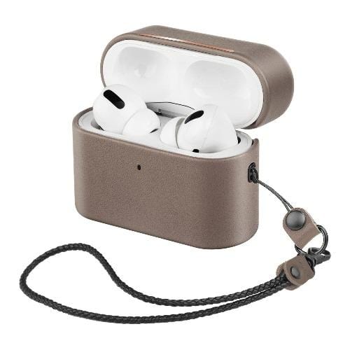Retro Leather Case for Apple AirPods Pro (1st Generation) - Sky Gray